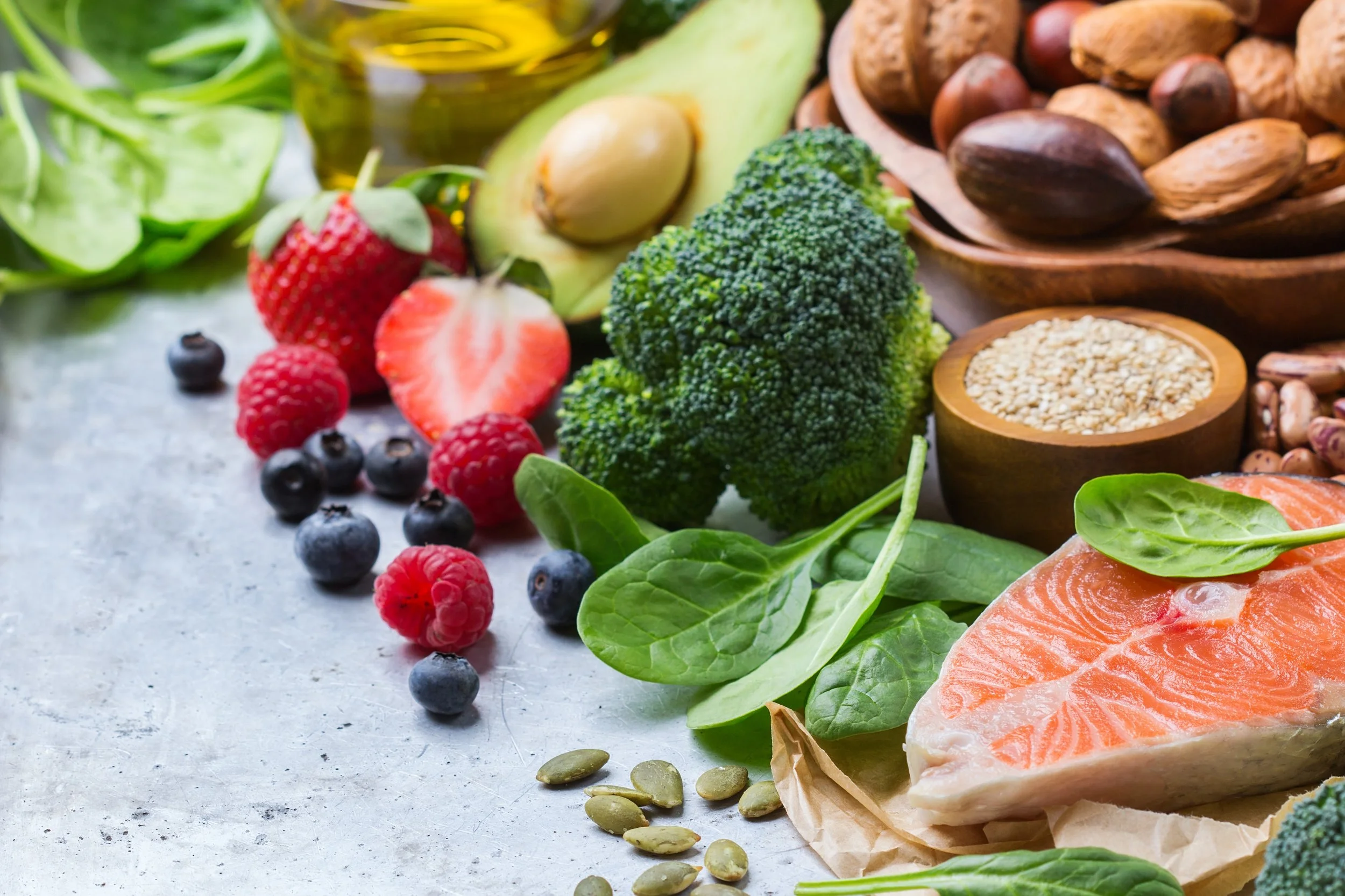 Antioxidants and healthy fats