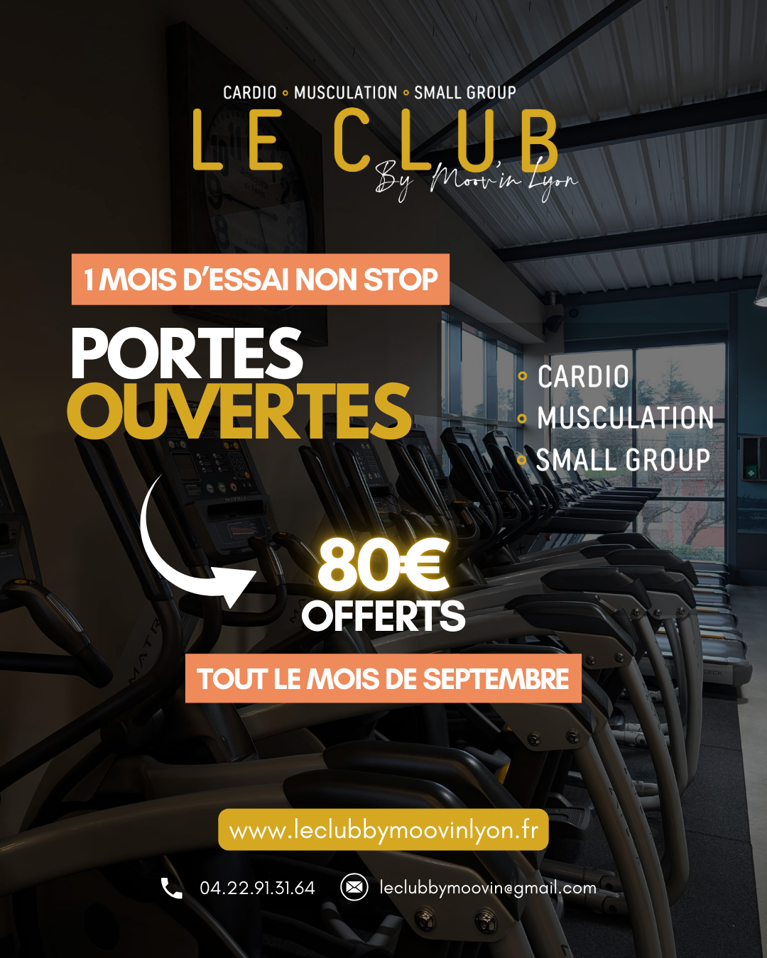 PORTES OUVERTES : Tester la salle gratuitement au mois de septembre