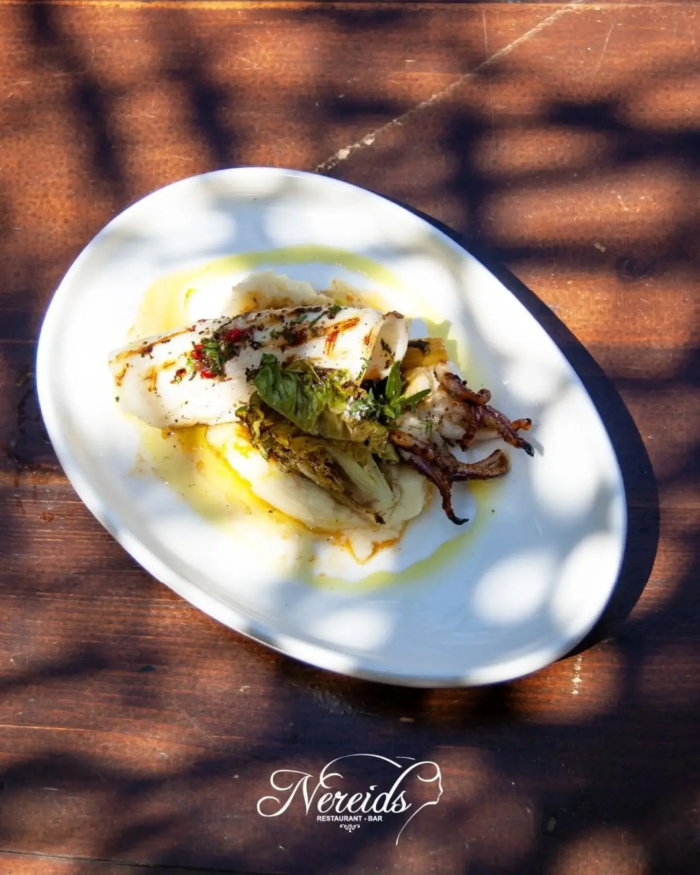 &bull; 𝐎𝐮𝐫 𝐂𝐚𝐥𝐚𝐦𝐚𝐫𝐢 &bull;
🦑 Saut&eacute;ed in garlic and thyme, served 
with silky tarama mousse.

A taste of Summer.

📍Paleokastritsa, Corfu
Reservations⤵️ https://nereids.restaurant/reservations

#nereidsrestaurantandbar #nereidscorfu