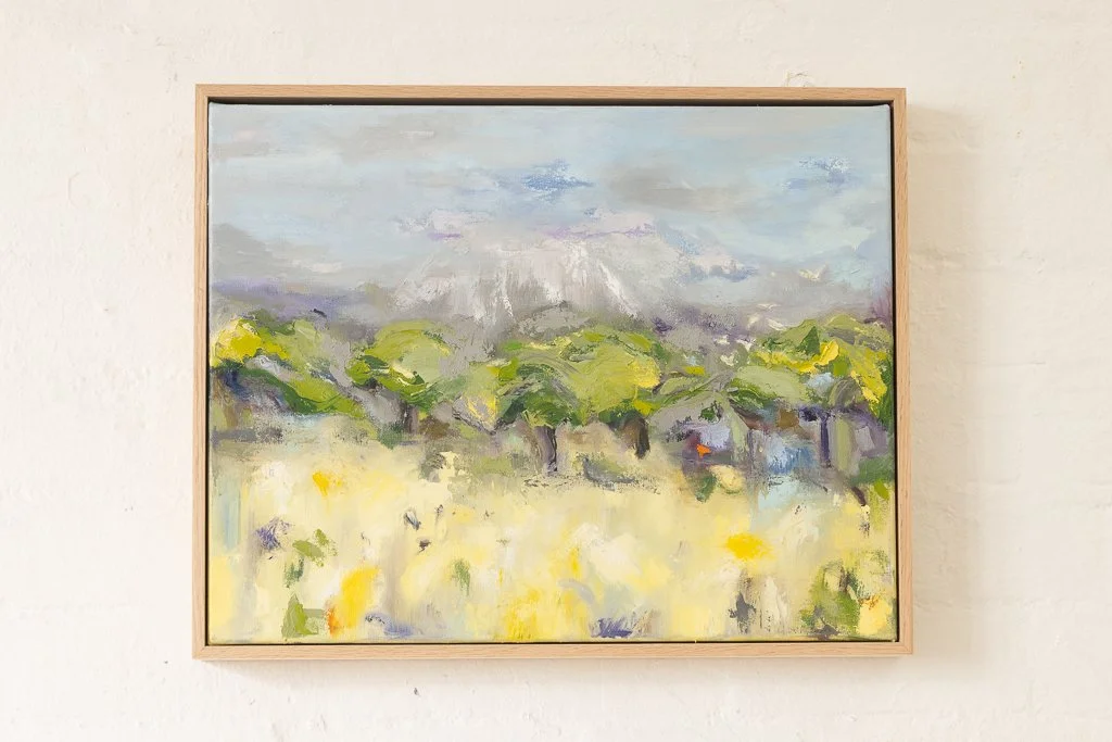 "Kilimanjaro waits" H30 x L40cm Oil on Cotton Canvas $850.00