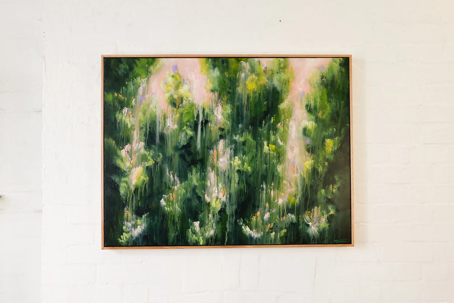 More is More, Acrylic on canvas, Framed in sustainable Vic ash, 81 x 106cm $2950