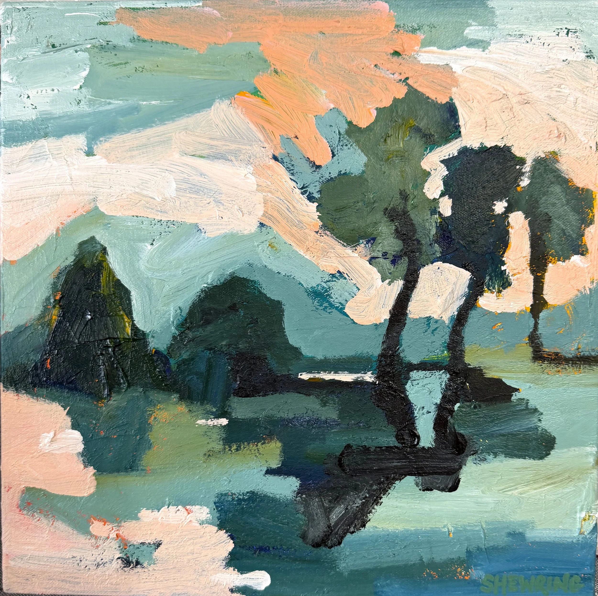 Distant Hills 2026 Jen Shewring 30 x 30 cm acrylic on canvas.jpeg