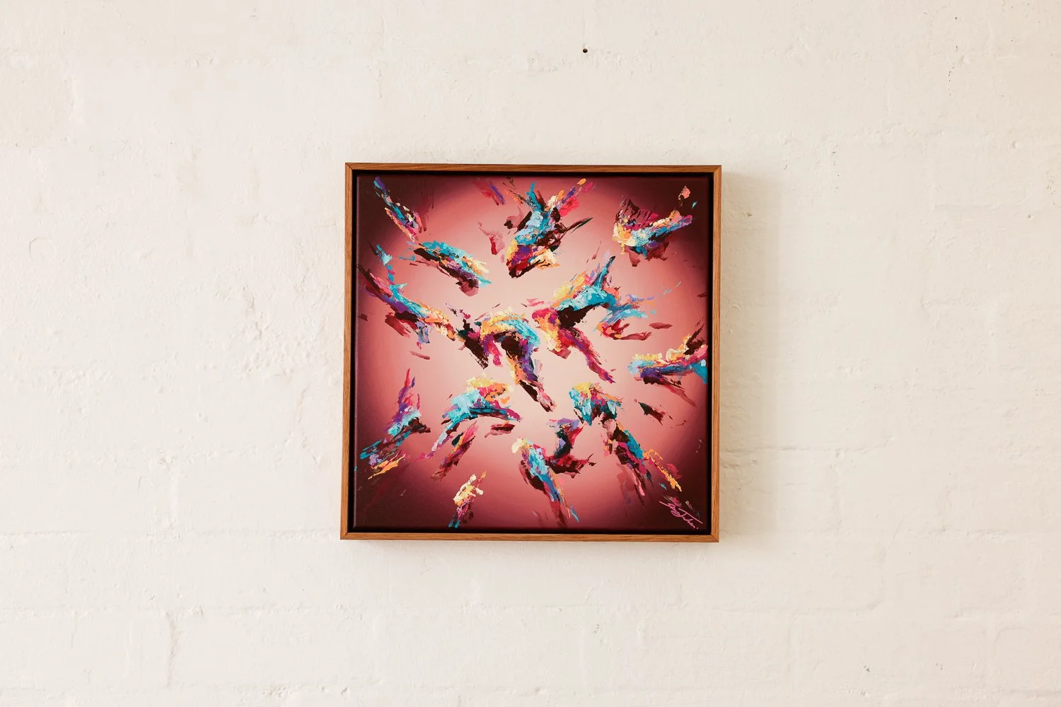 The Classics, Acrylic on canvas, Framed in sustainable Vic ash, 40 x 40cm $620