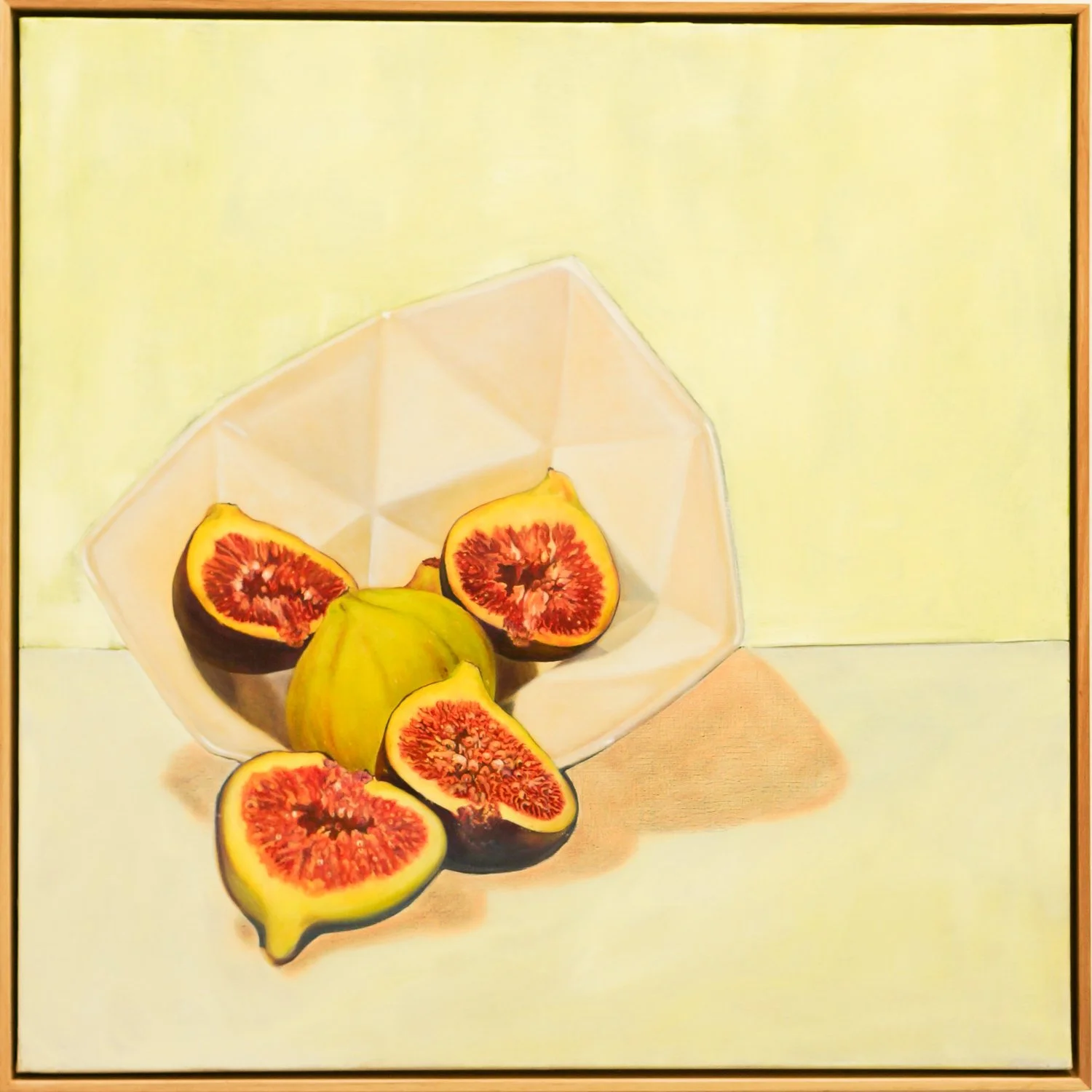 Figs in a bowl 70x70cm oil on canvas $1890