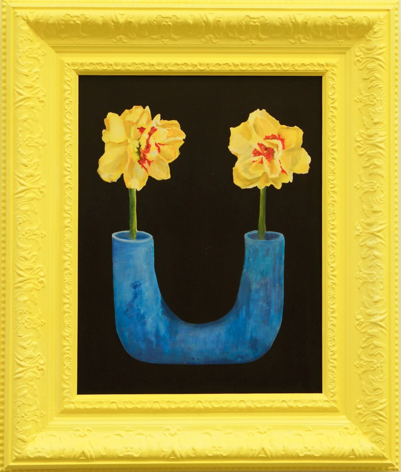 Smile 45x52cm oil on poly cotton canvas $575