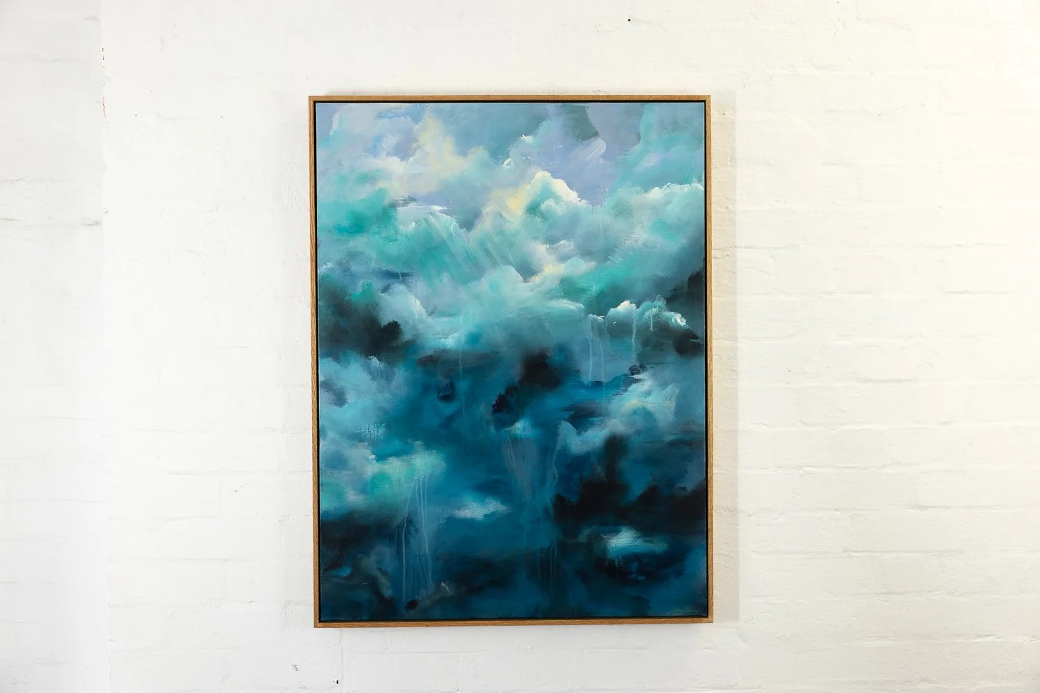 Rising Deep, Acrylic on canvas, Framed in sustainable Vic ash 101 x 76cm $2760