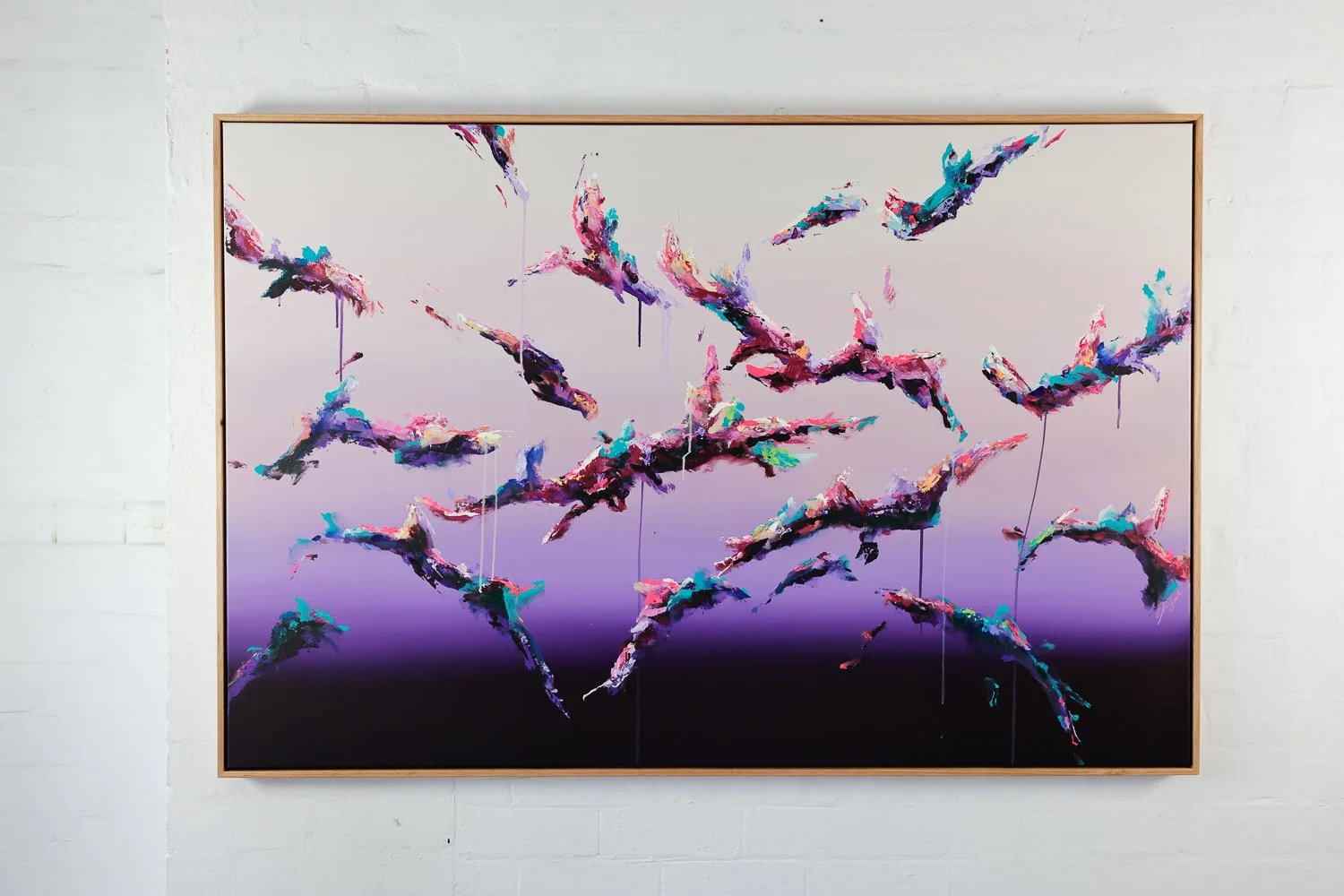 Projection #1
Acrylic on canvas, Framed in Sustainable Vic Ash
100 x 150cm,
$3780