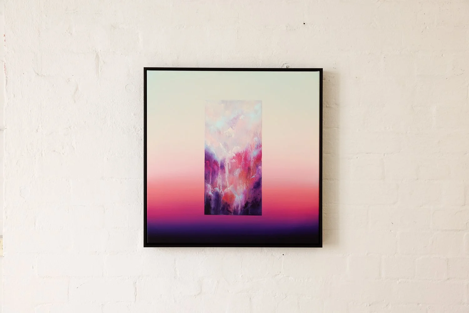 Hope Remains, Acrylic on canvas, Framed in sustainable Vic ash, 60 x 60cm $980