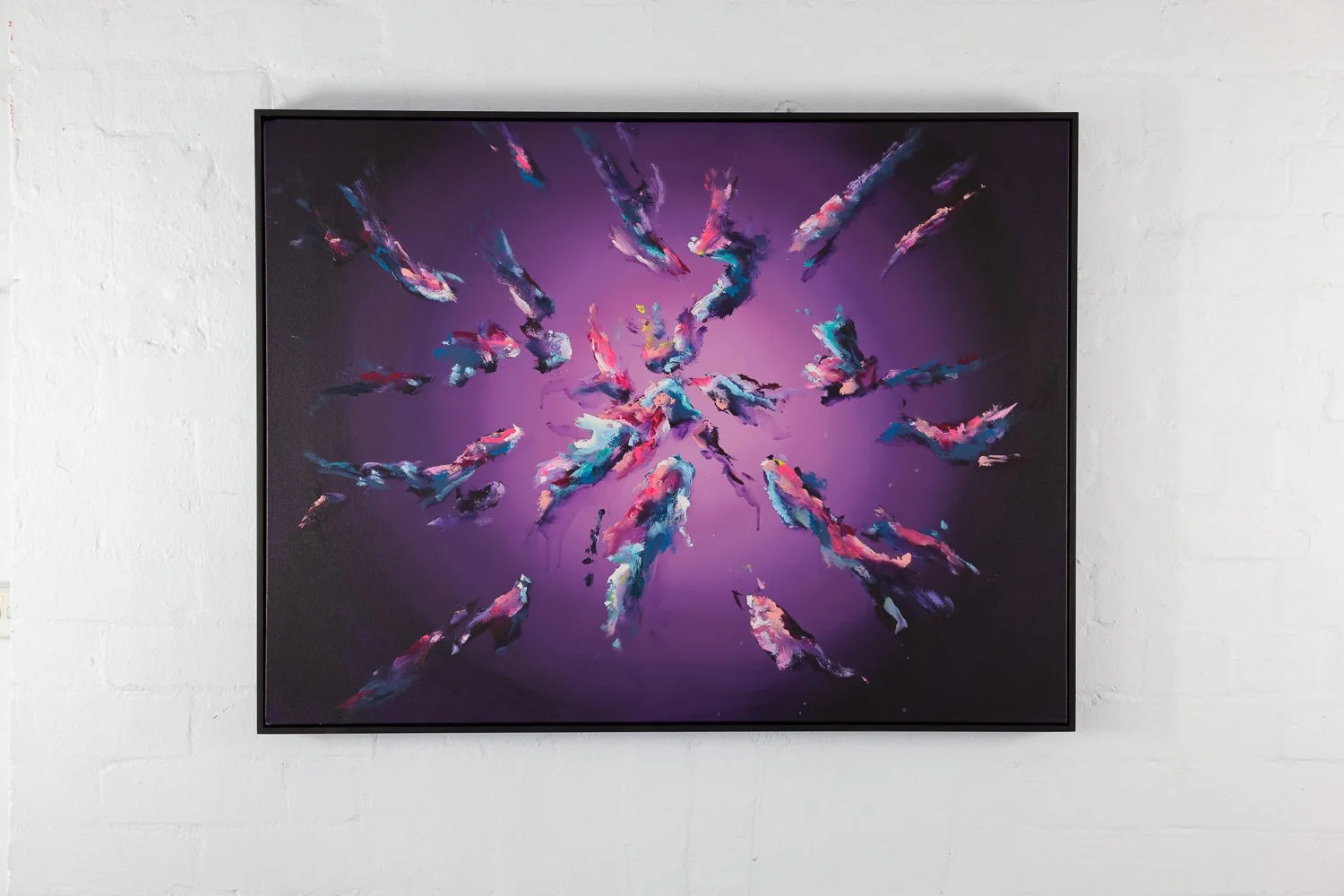 Projection #8
Acrylic on canvas, Framed in Sustainable Vic Ash
76 x 101cm
$2380