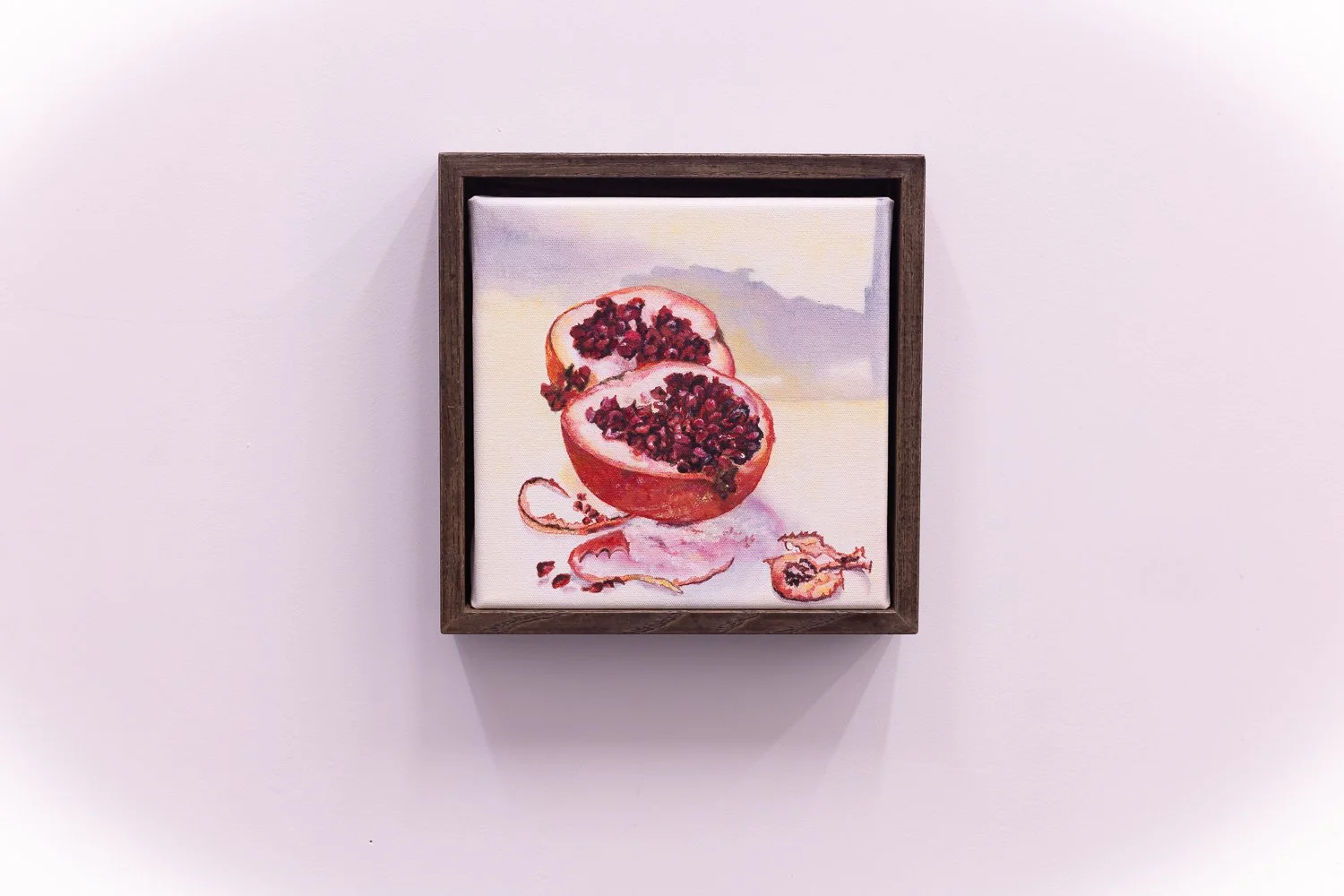 'Pomegranate' 20x20cm Oil on canvas. $545