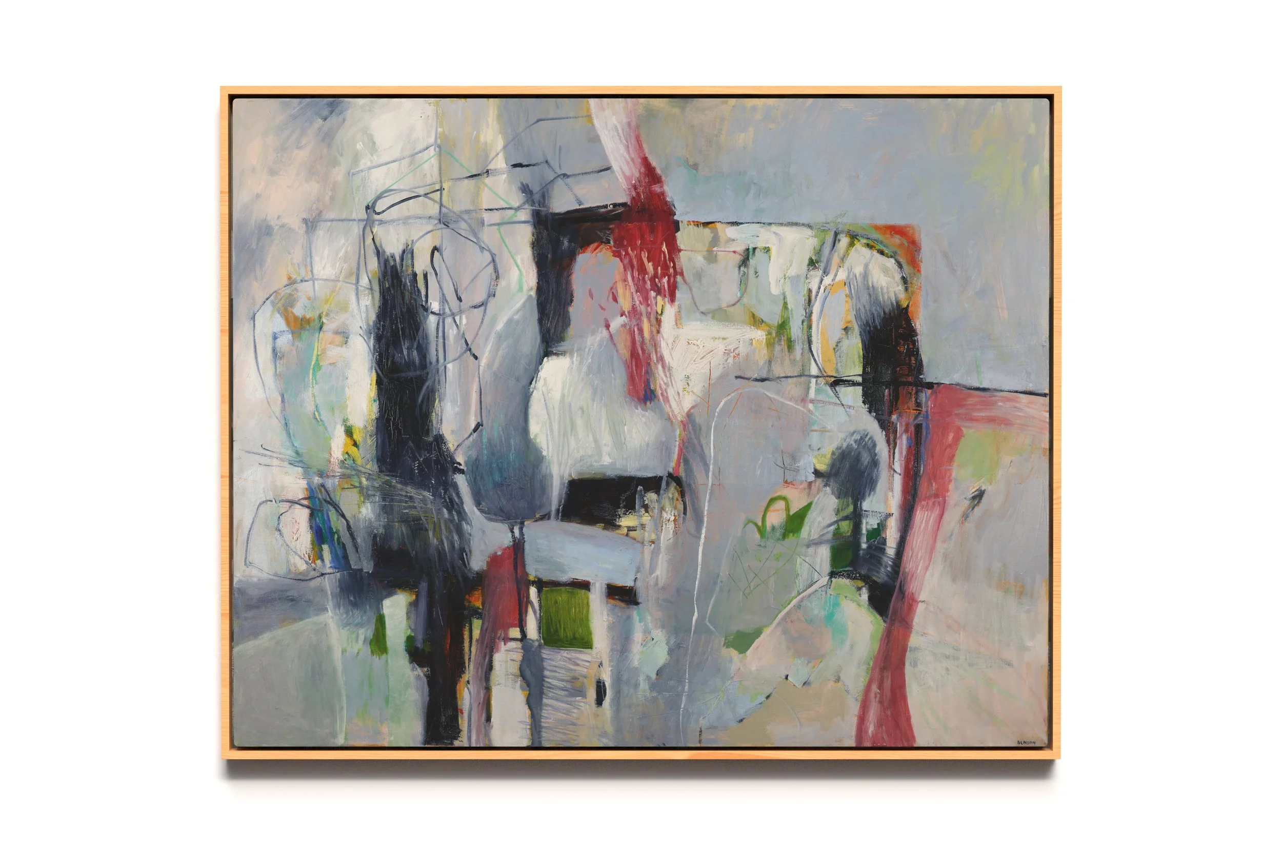 'The Pathway Led to a Pathway' Oil on Linen, 96.5 x 117cm, $4400