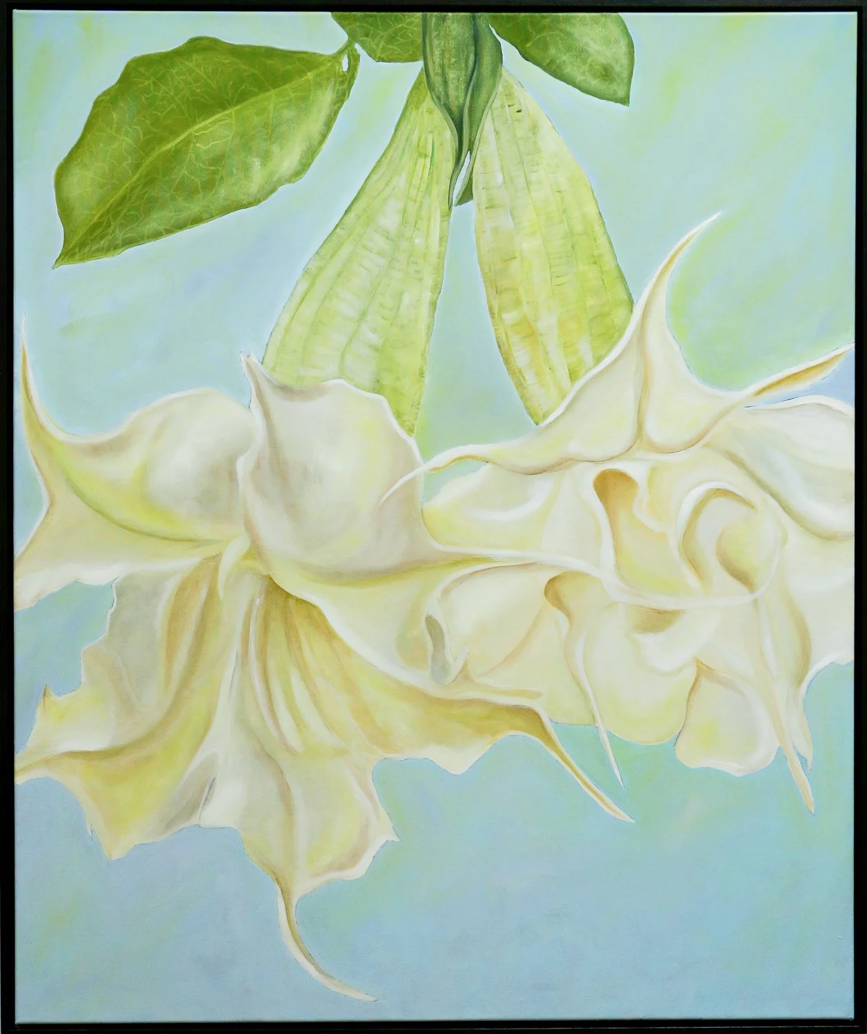 Mr and Mrs Trumpet 120x 100cm oil on canvas $4900