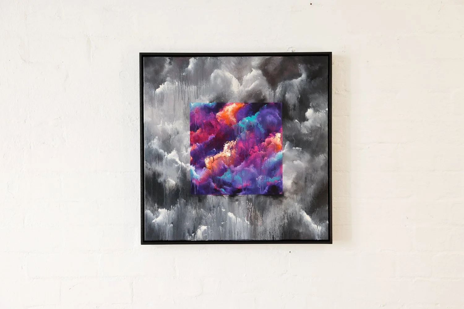 Perspective, Acrylic on canvas, Framed in sustainable Vic ash, 60 x 60cm $980