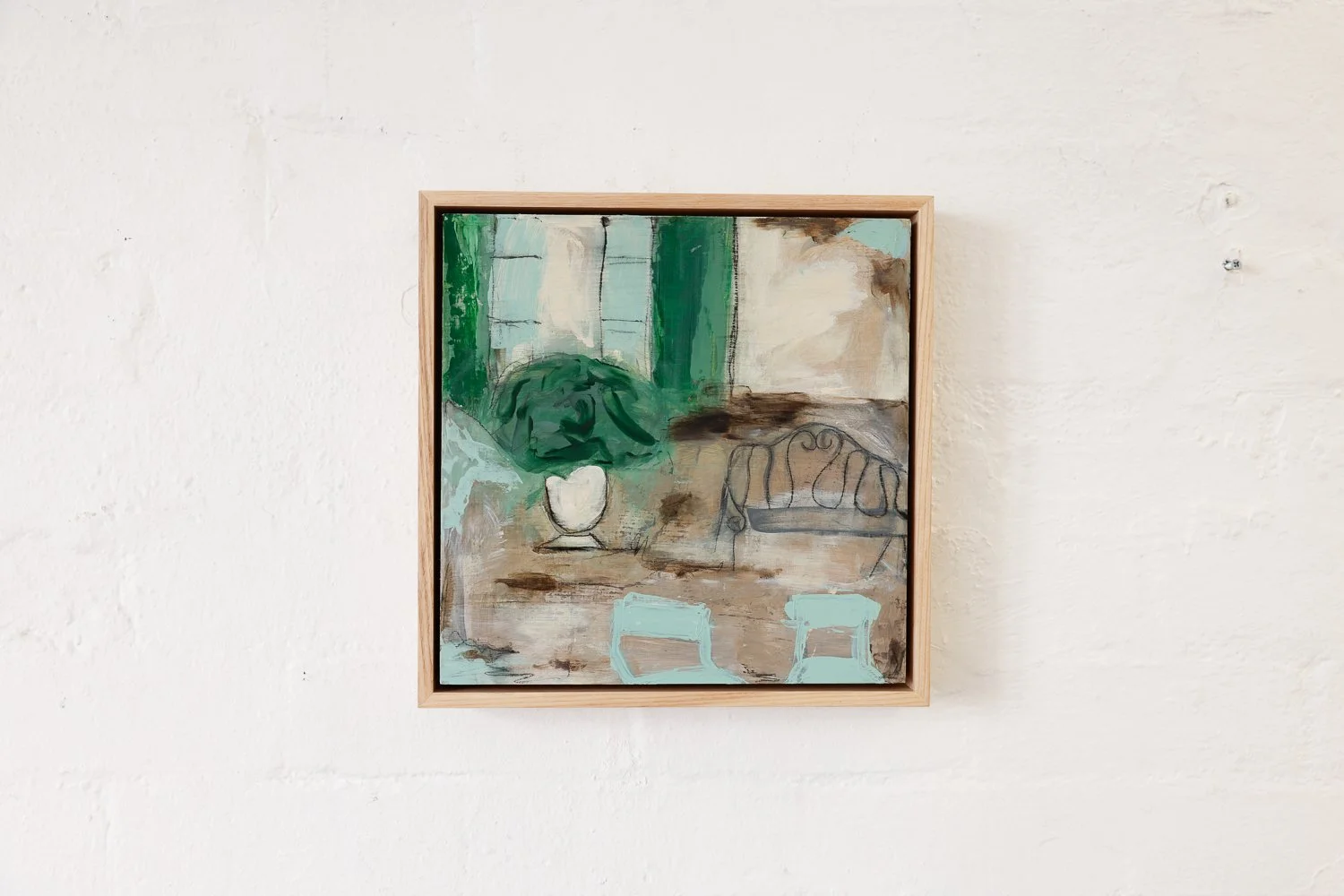 Provencal Courtyard H30 x L30cm Acrylic on Birch Board $550.00
