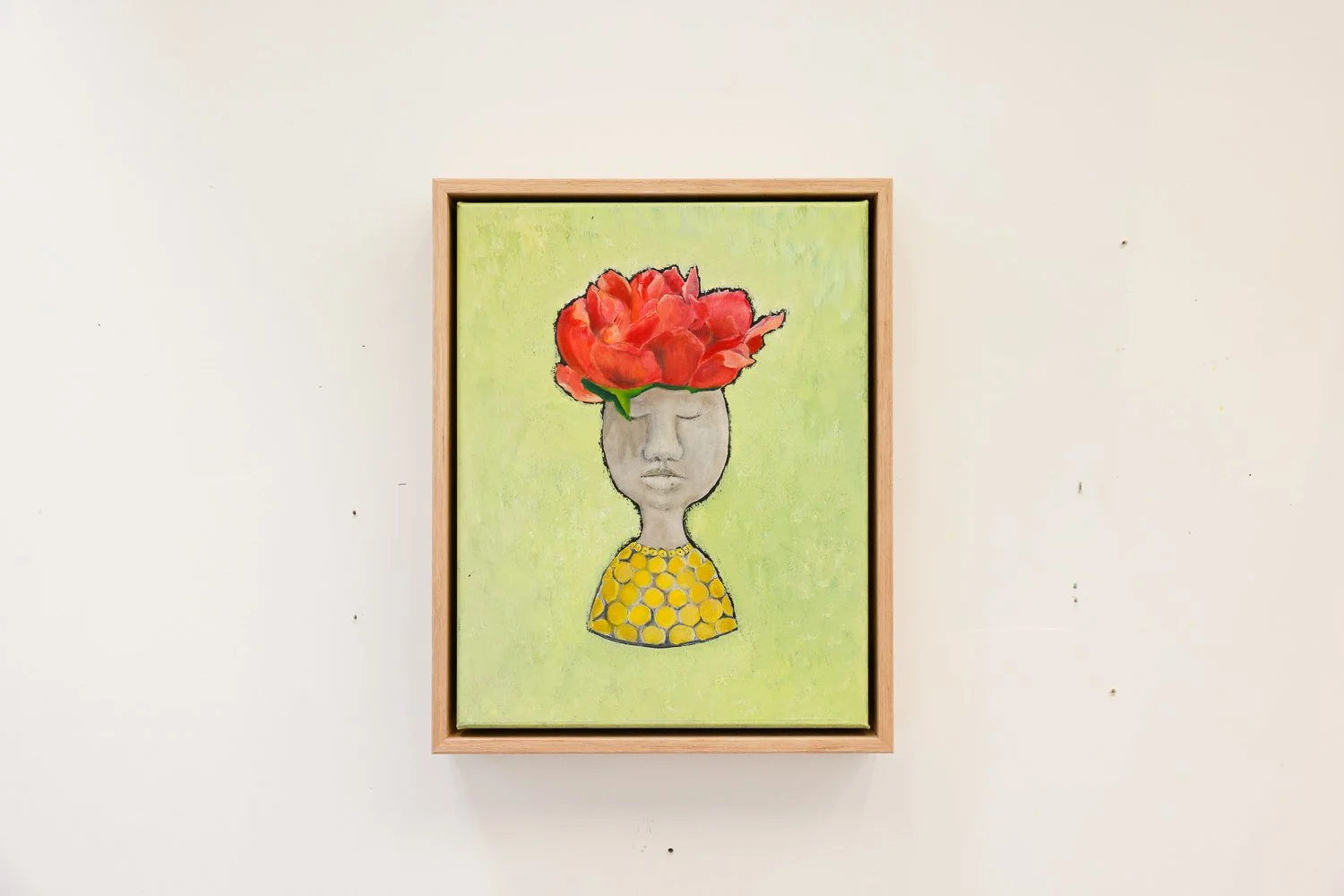 Island girl 45x52cm oil on poly cotton canvas $490