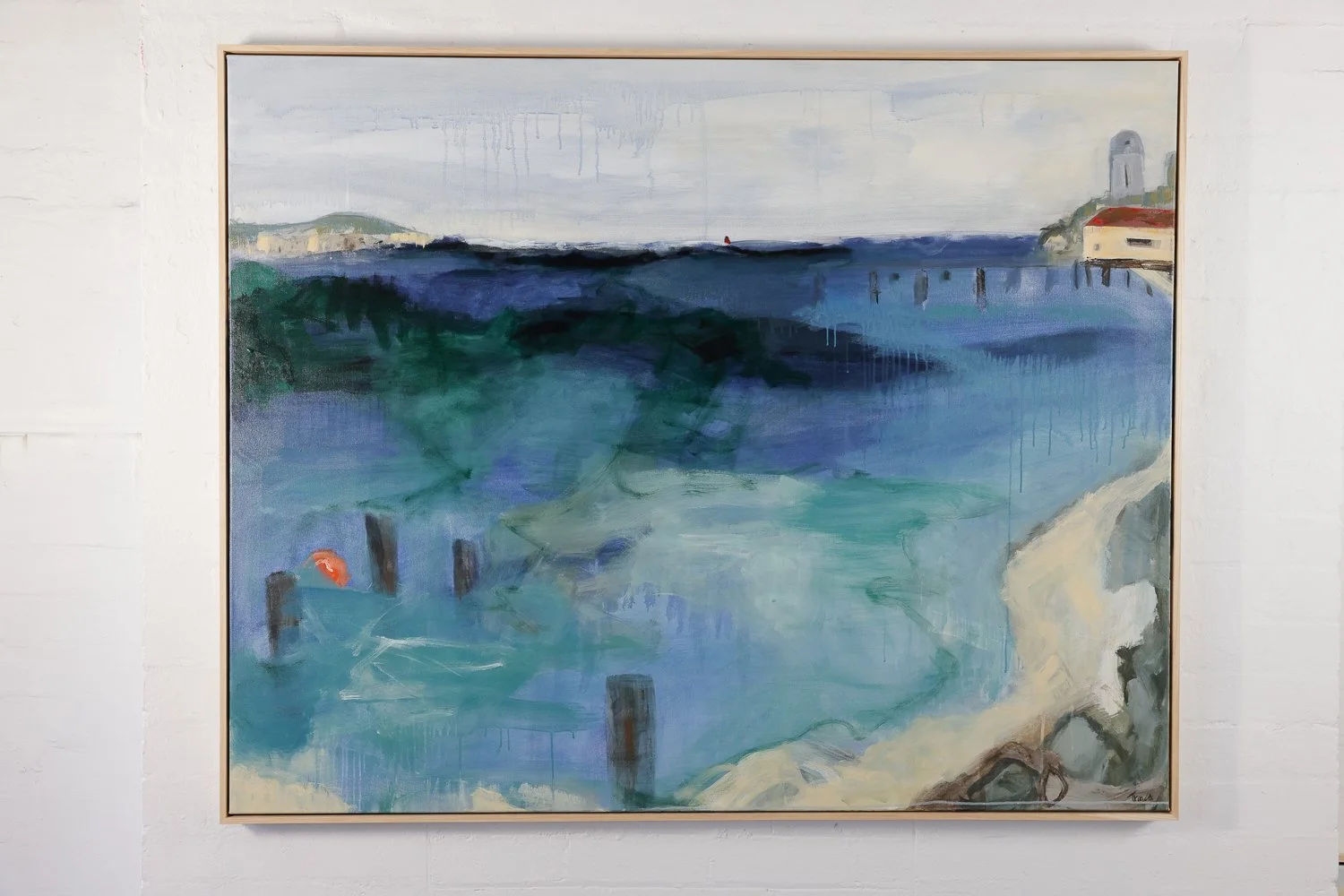 "Queenscliff Life Boat Launch" H125cm x L154cm Acrylic on Cotton Canvas $3290.00 SOLD