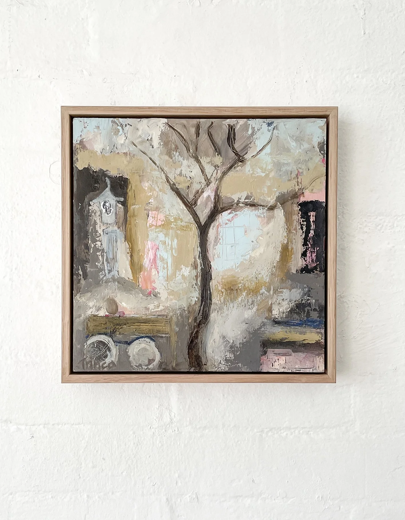 Town Square Acrylic on Birch Ply Board H30 x L30cm $450.00