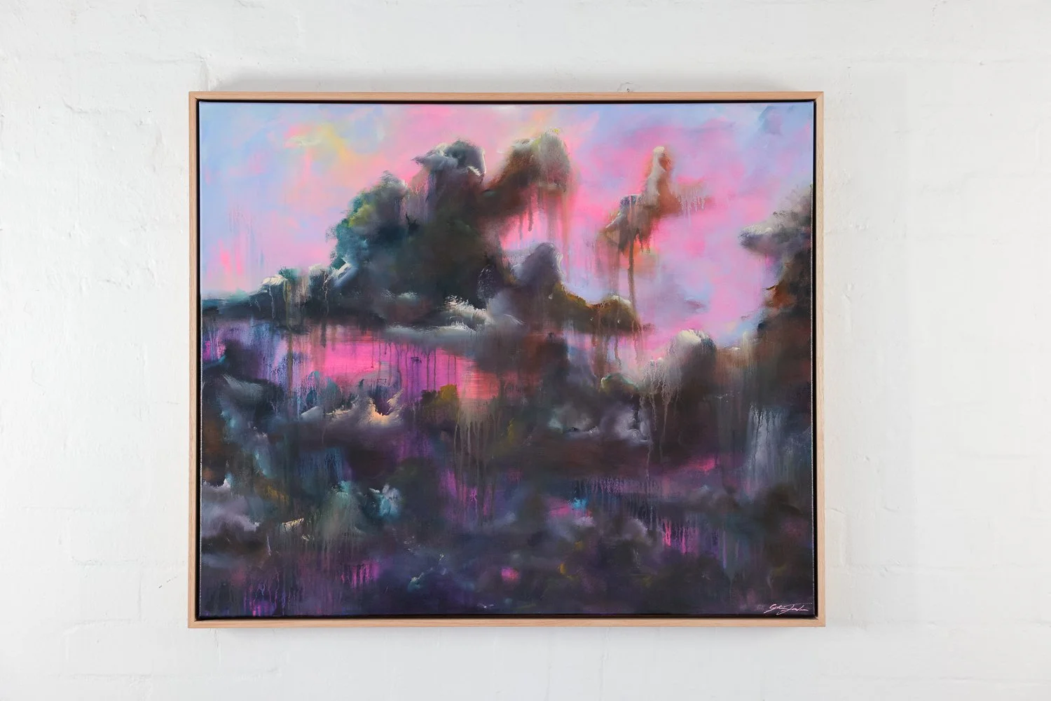 Pink Sky At Night
Acrylic on canvas, Framed in Sustainable Vic Ash
80 x 98cm
$2380 (SOLD)