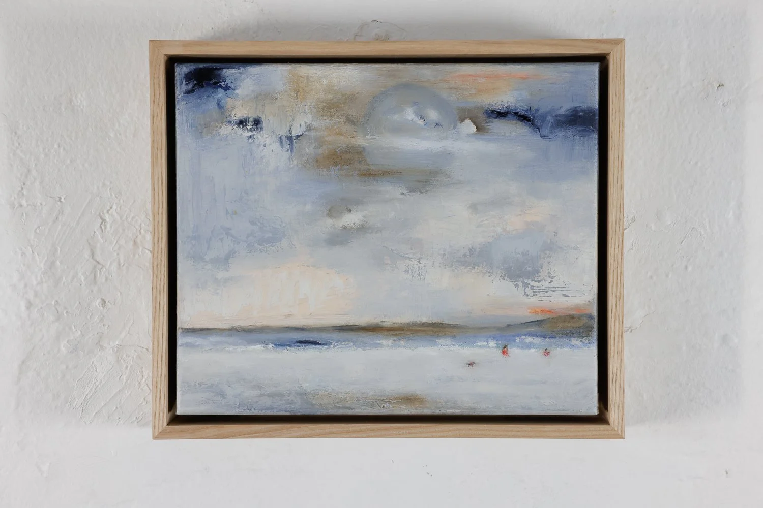 "Dusk at 13th Beach" H25 x L30cm Oil on Cotton Canvas $1245.00 SOLD