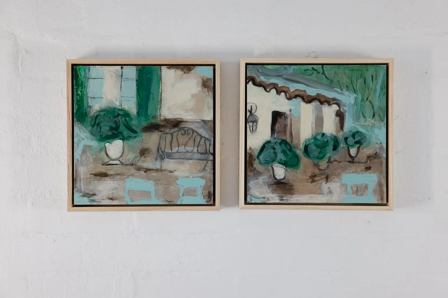 "Provencal Courtyard I" H30 x L30cm Acrylic on Birch Ply $545.00
"Provencal Courtyard II" H30 x L30cm Acrylic on Birch Ply $545.00 SOLD