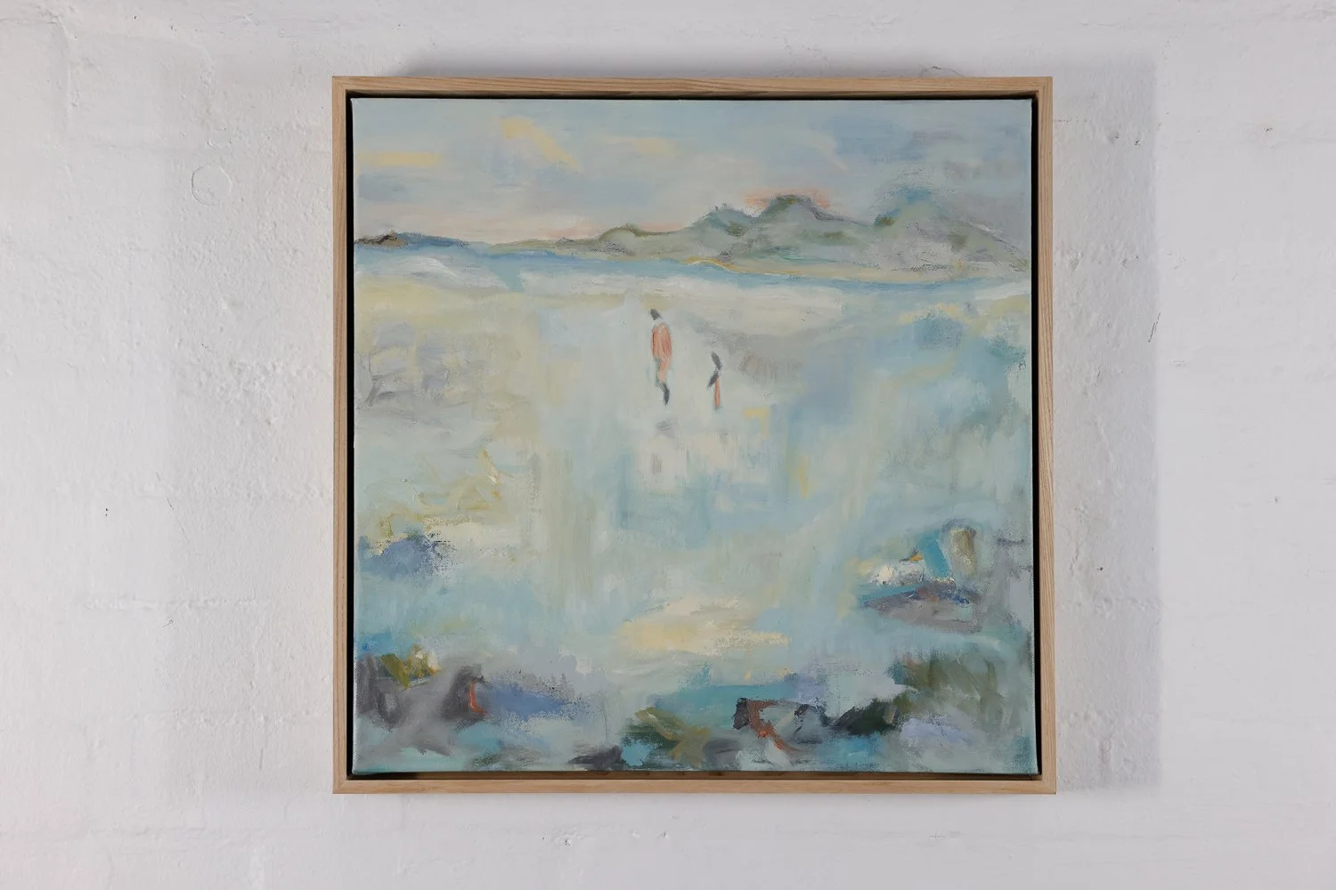 "Sandbank Stroll Barwon Heads" H50 x L50cm Oil on Cotton Canvas $1650.00 SOLD
