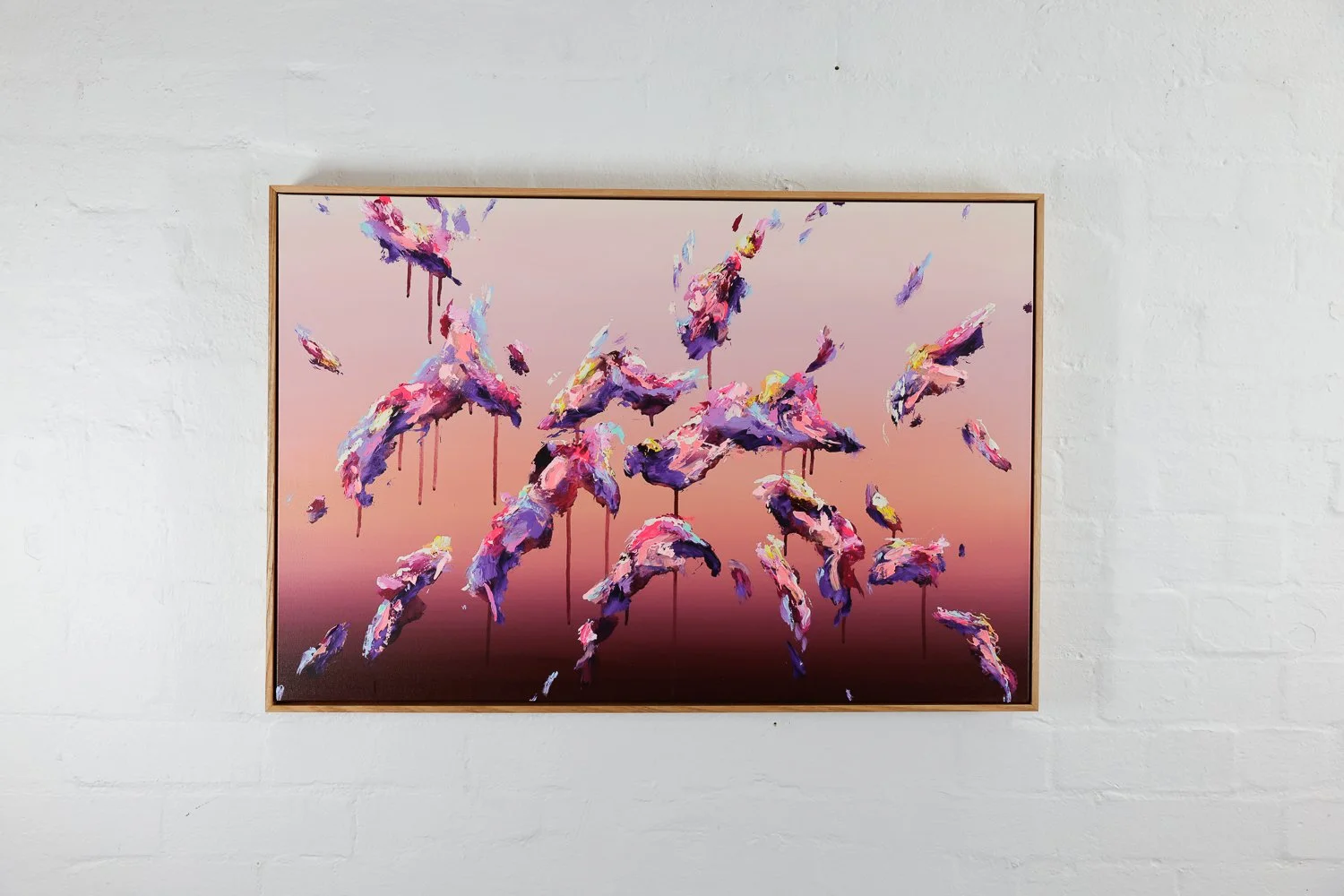 Projection #11
Acrylic on canvas, Framed in Sustainable Vic Ash
90 x 60cm
$1880