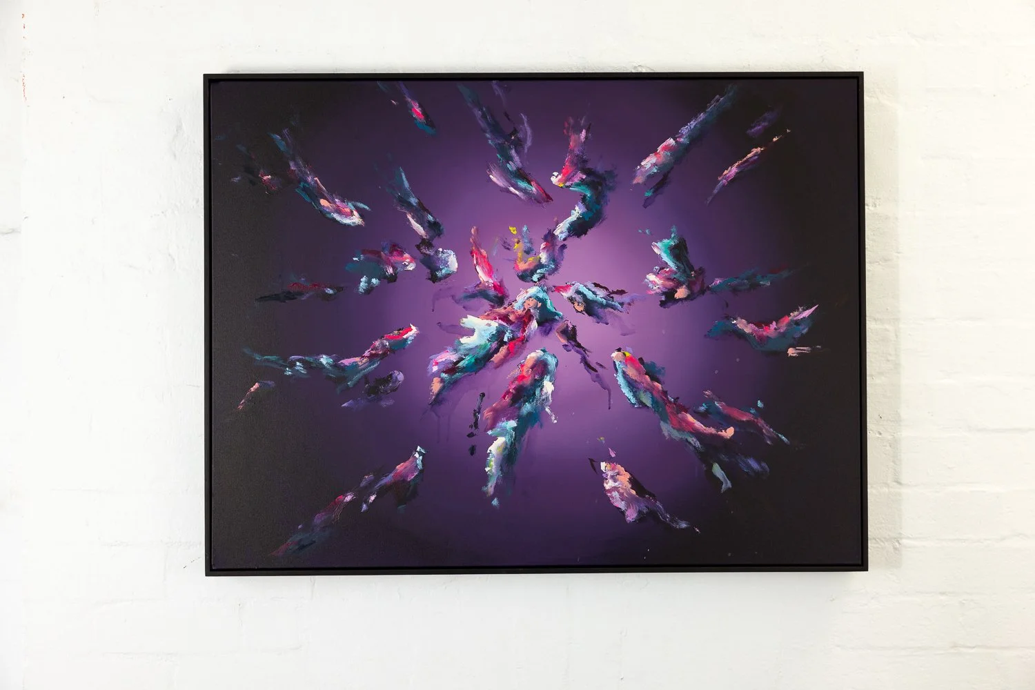 Showtime, Acrylic on canvas, Framed in sustainable Vic ash 76 x 101cm $2760