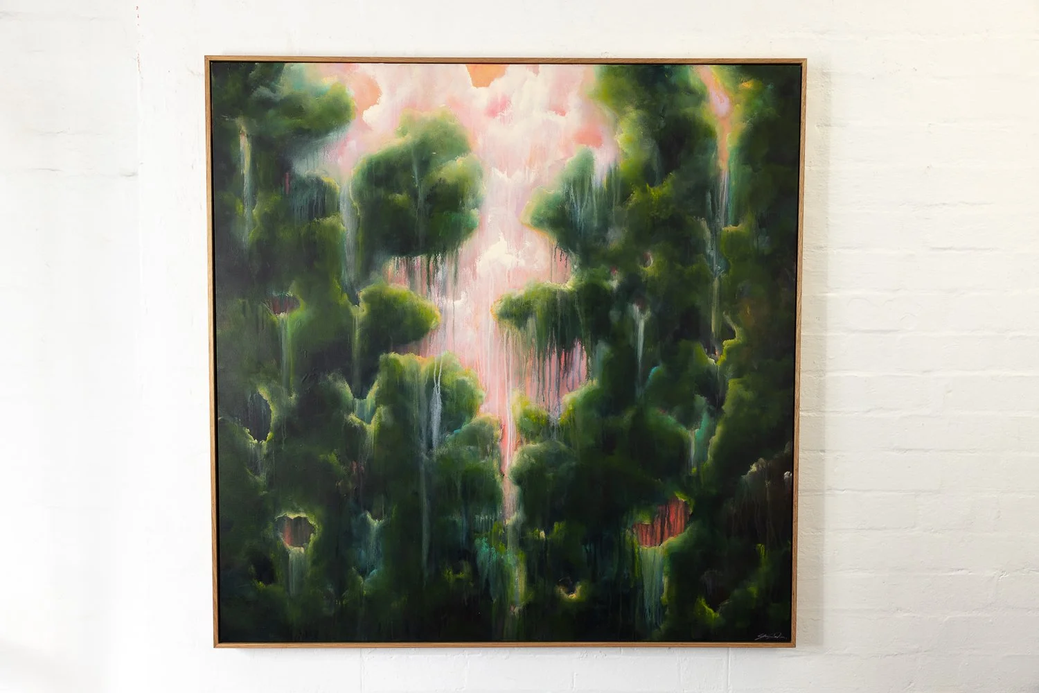 For Those Who Wander, Acrylic on canvas, Framed in sustainable Vic ash  120 x 120cm $3800