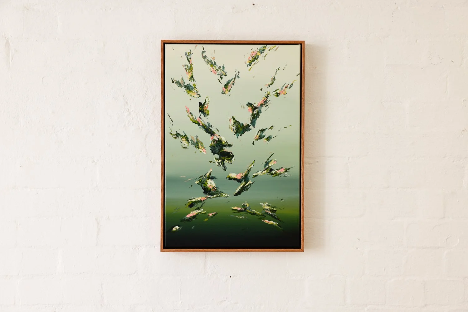 In They Come, Acrylic on canvas, Framed in sustainable Vic ash, 60 x 40cm $790