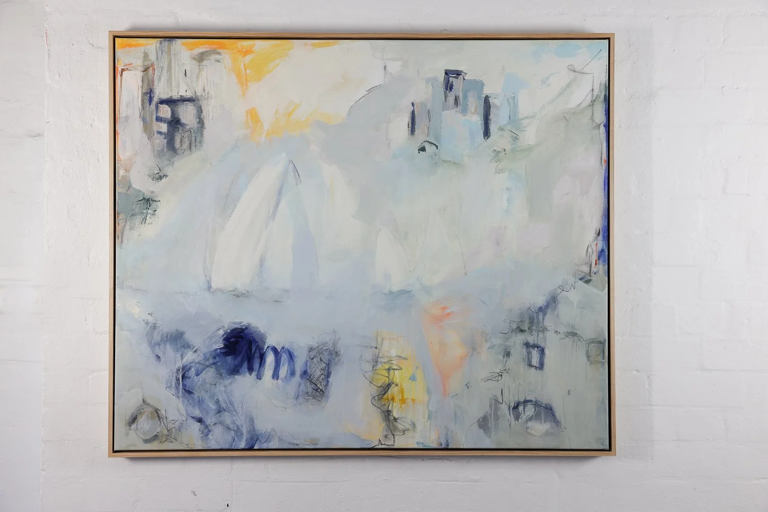 "Sydney Harbour" H100 x L130cm Acrylic and Graphite on Cotton Canvas $2900.00. SOLD