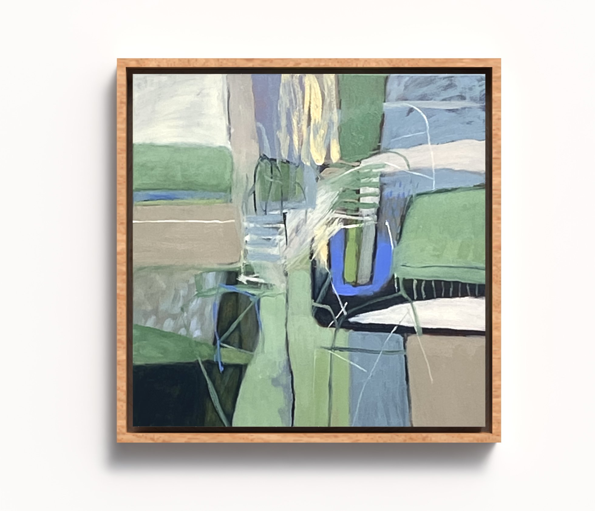 This Side of the Ground, Oil on Polycotton Canvas, 40 x 40 cm, $920