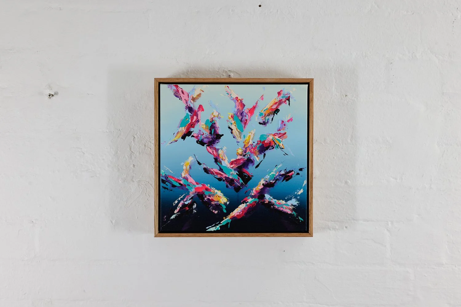 Projection #17
Acrylic on canvas, Framed in Sustainable Vic Ash
30 x30cm
$380 (SOLD)