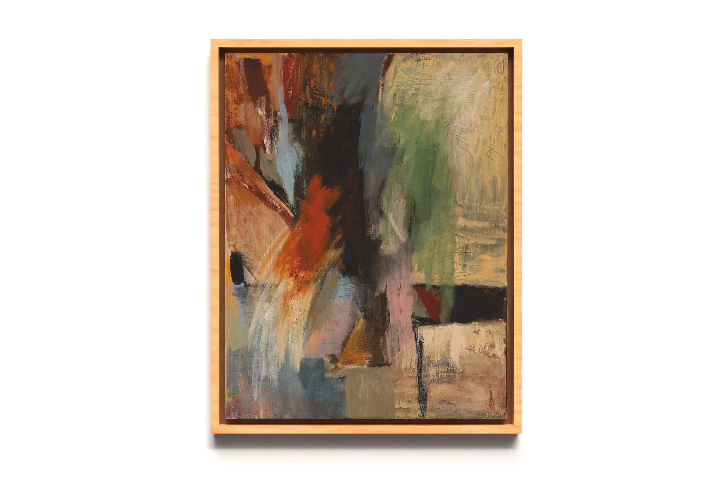 'Plunge' Oil on Linen, 35.5 x 46cm, $1500