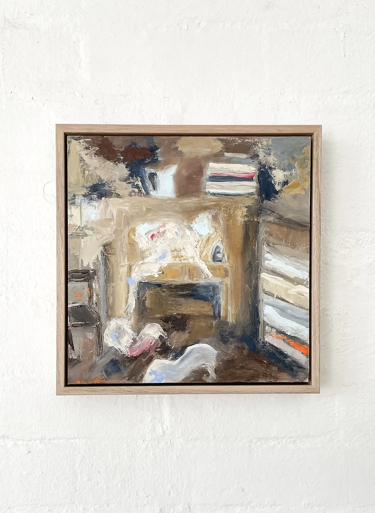 Ironing Room I Oil on Birch Ply H30 x L30cm $450.00