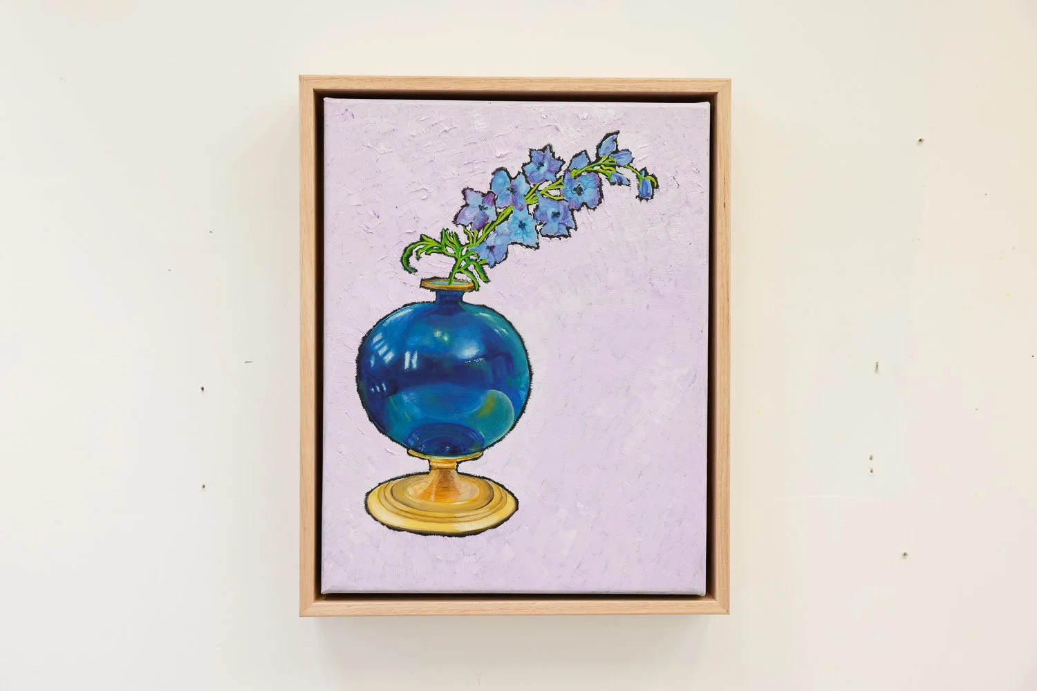 Mirror ball 45x52cm oil on poly cotton canvas $490