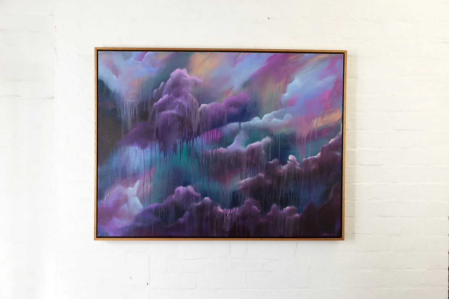 Fragments Of A Dream, Acrylic on canvas, Framed in sustainable Vic ash 90 x 120cm $3340