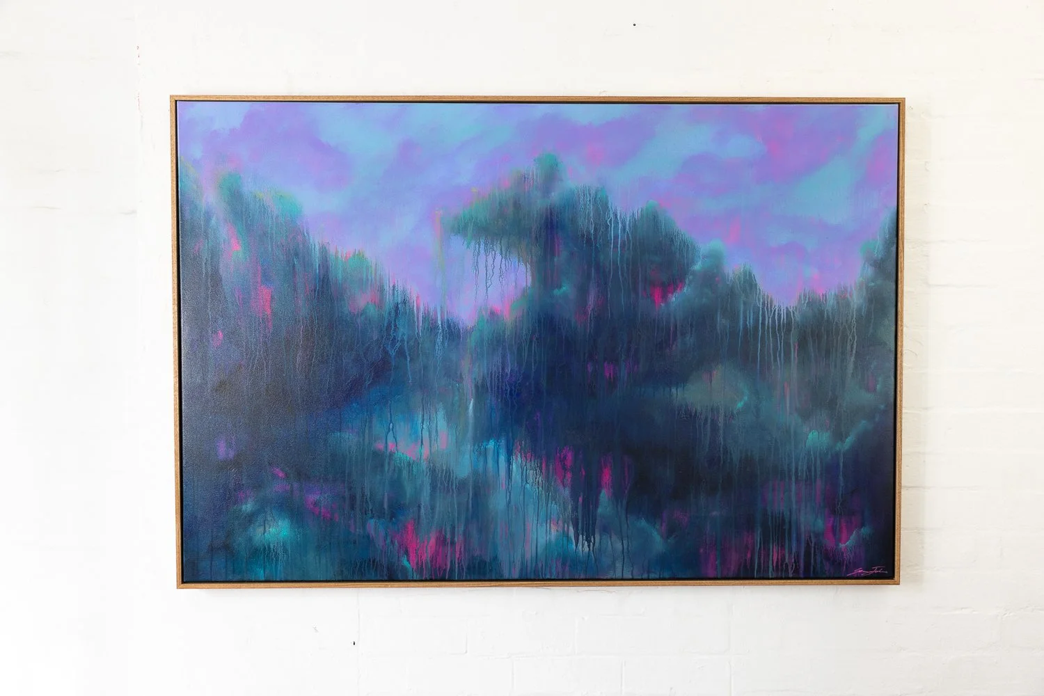 The Moment Before, Acrylic on canvas, Framed in sustainable Vic ash 101 x 152cm $4480