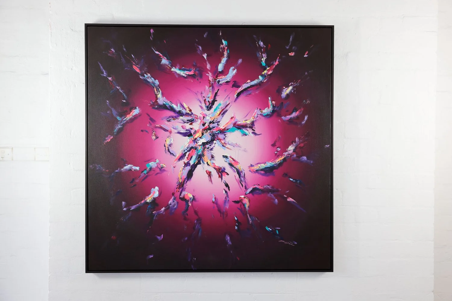 Projection #7
Acrylic on canvas, Framed in Sustainable Vic Ash
120 x 120cm
$3280 (SOLD)