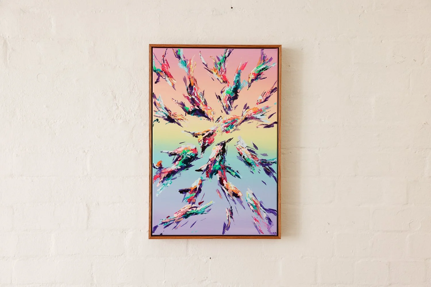 Proud, Acrylic on canvas, Framed in sustainable Vic ash, 60 x 40cm $790