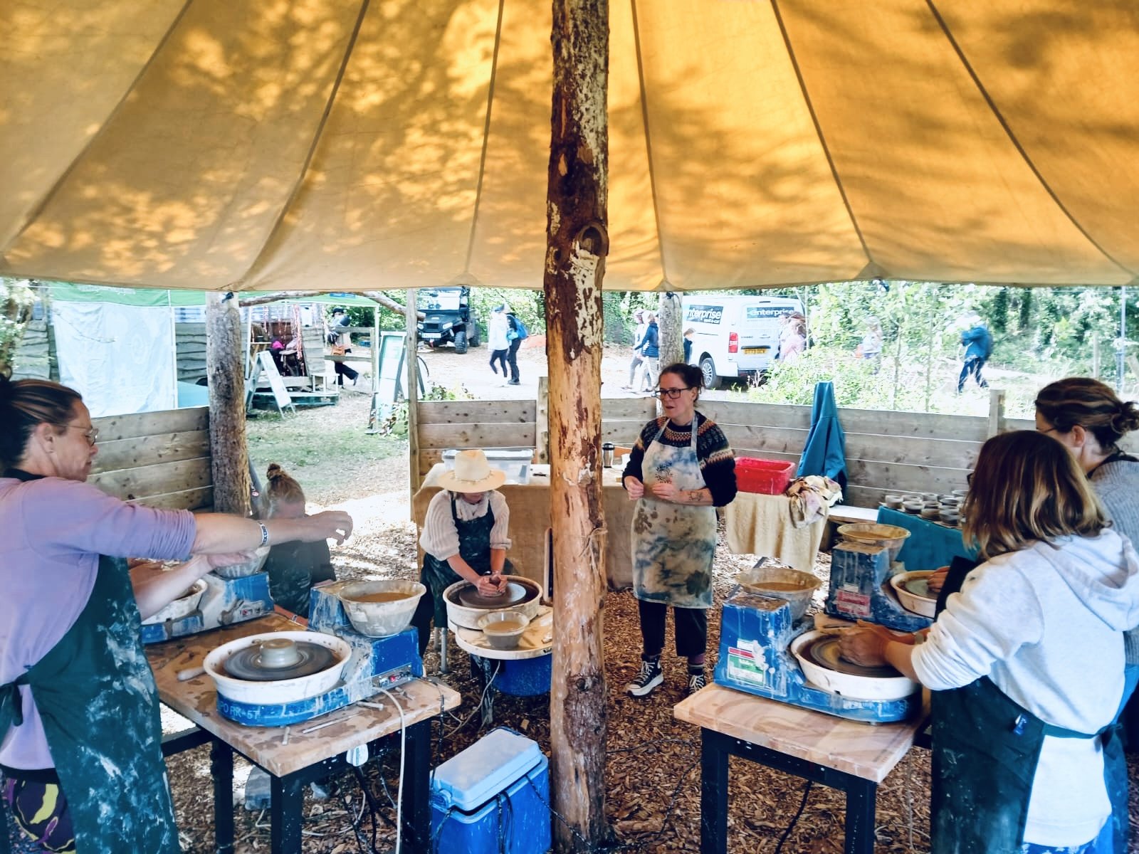 BIG FAT CIRCUS FETE (Llangvihangel Crucorney) - Pottery Wheel Taster Workshop