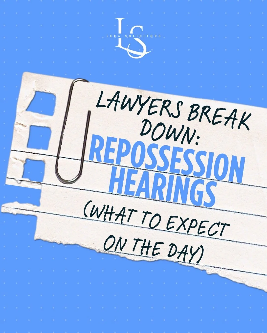 Going to court for a repossession hearing can feel really intimidating - especially if you&rsquo;ve never been to court before and don&rsquo;t know what to expect. 

We&rsquo;re pulling back the curtain on what actually happens on the day, so anyone 