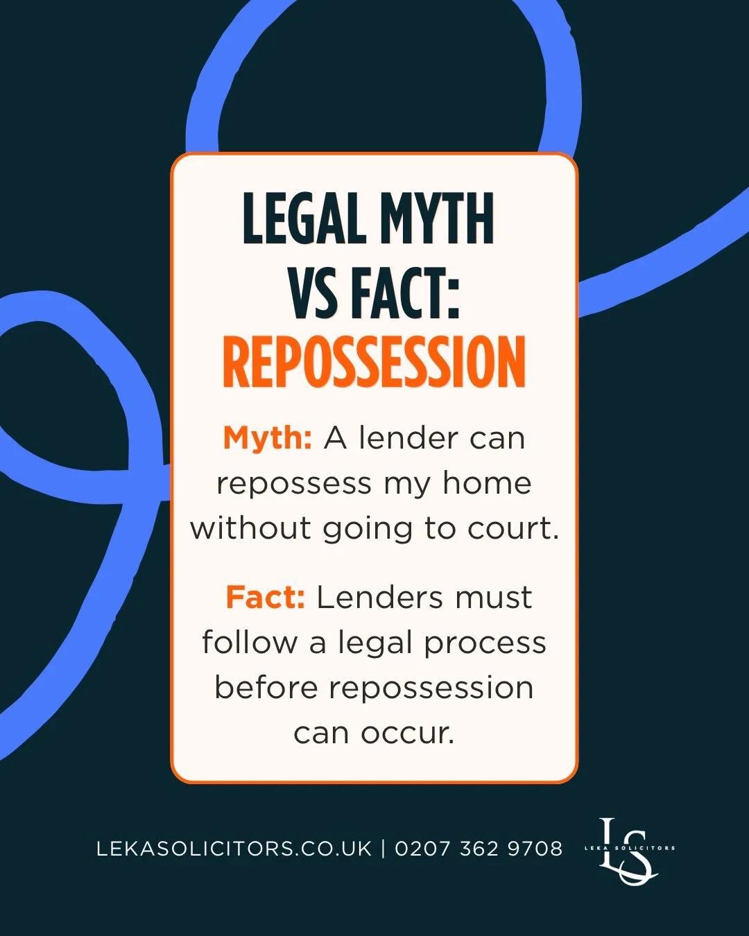 Were you aware of this? 

Without going to court, a lender has no right to remove you from your home or tell you to leave. 

Early legal advice makes all the difference. 

#mortgagearrears #repossession #courtprocess #legalknowledge #repossessionlaw