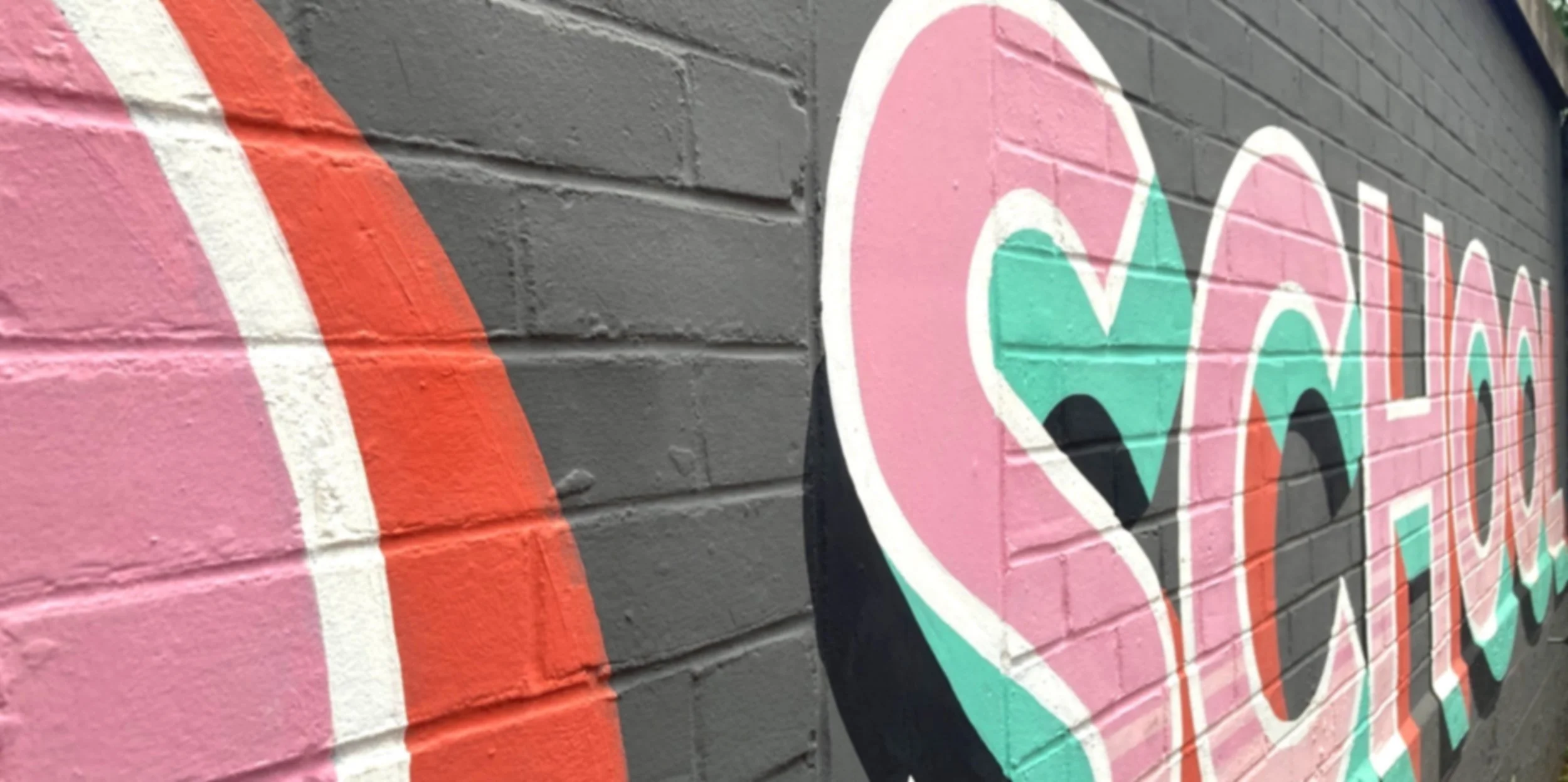 Old School graphics, Exton Street, Courtyard