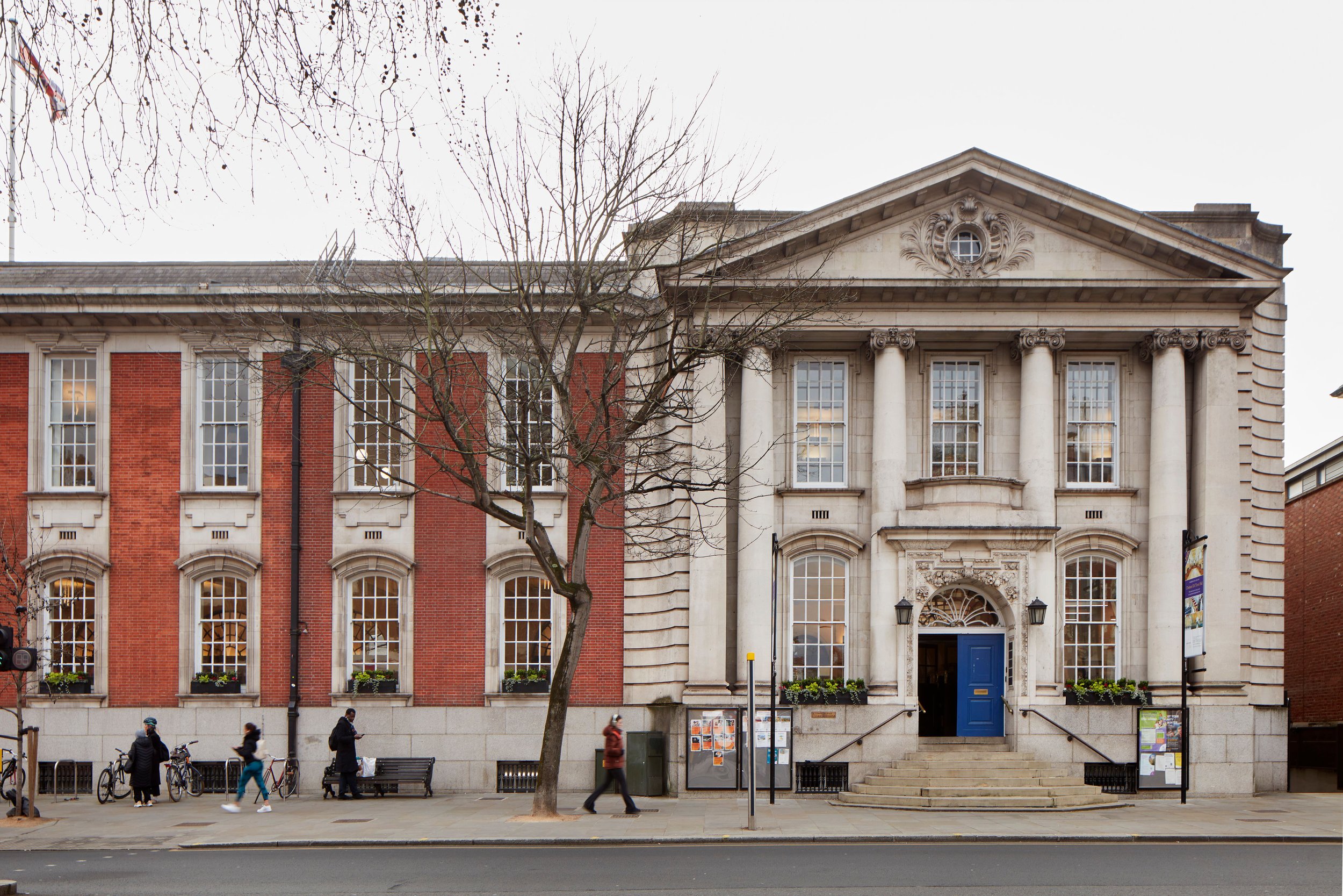 View or the Victorian library from Kings Road