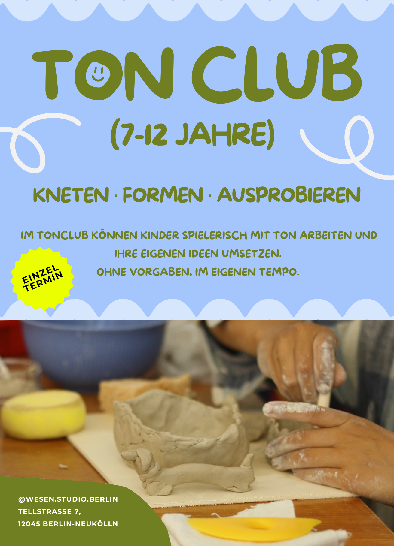 TONCLUB (7-12 Jahre) - Einzeltermin