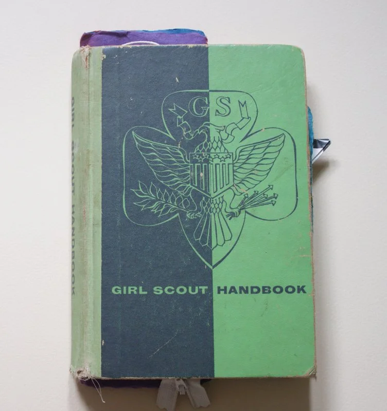 The Girl Scout Handbook or Everything You Need to Know About Being a Woman, 2009, artist's book assemblage
