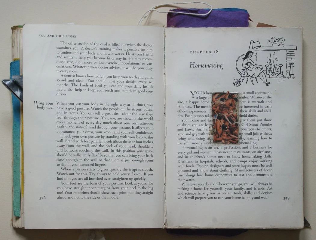 The Girl Scout Handbook or Everything You Need to Know About Being a Woman, 2009, artist's book assemblage
