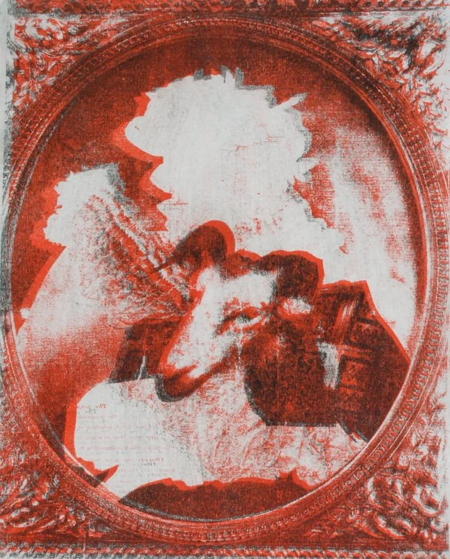Dirty Old Goat II, 2010, gum arabic transfer print