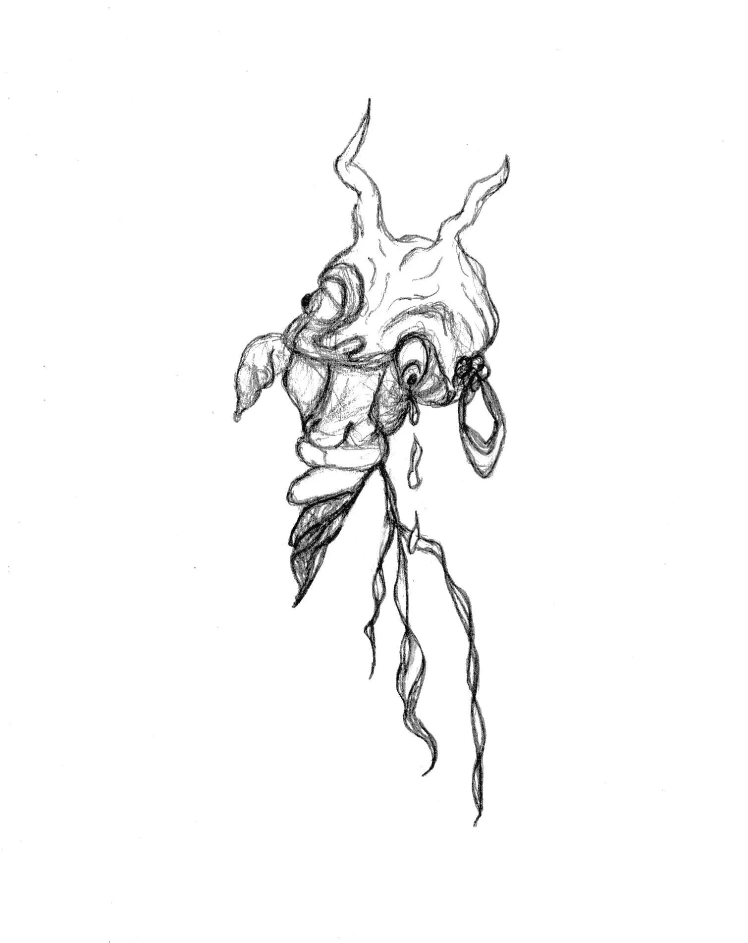 Acid Face-Melting Devil, 2019, pencil