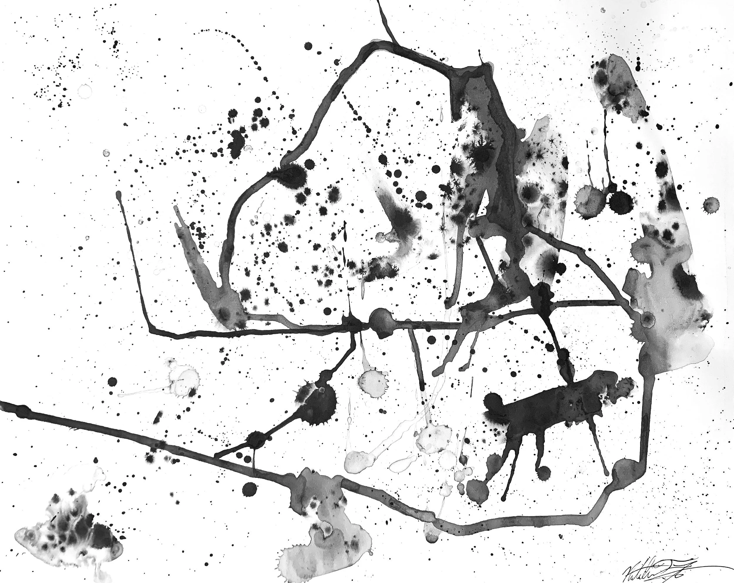 Ink Study VI, 2024, ink